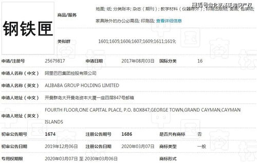 阿里巴巴成功注冊 鋼鐵匣 商標(biāo),漫威 準(zhǔn)備開戰(zhàn)